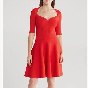 NWT Ted Baker London Milly Sweetheart Sweater Dress 3 (fits like 8 US), RED